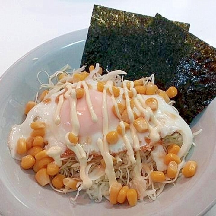 朝食に 和風・目玉焼き